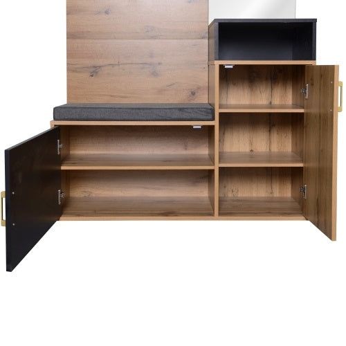 Hallway Wardrobe Set – Bench Seat with Shoe Cabinet