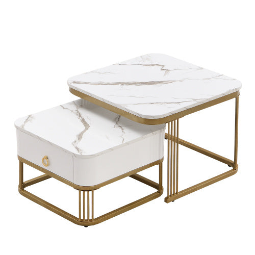 Modedevieco Elegant Coffee Table Pair