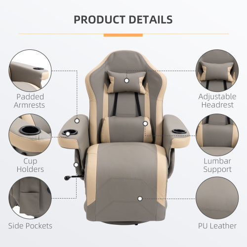 Executive Grey Recliner Armchair