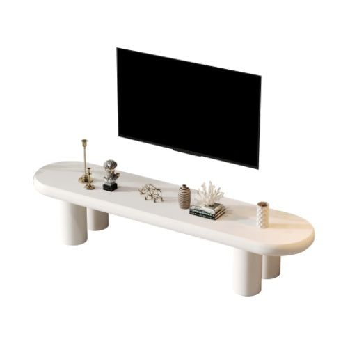 Modern White TV Console Table for Living Room