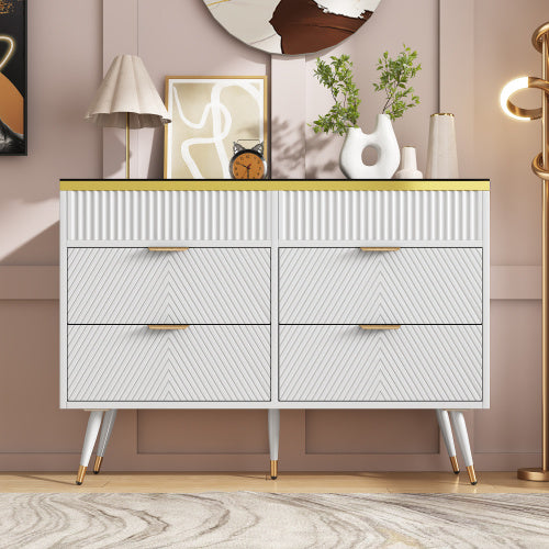 Luxury White Sideboard – 120 cm Wide Cabinet