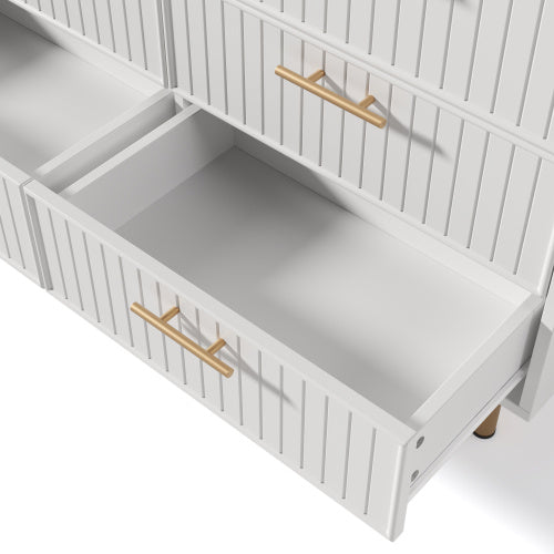 Modedeviceco Stylish White Sideboard Cabinet