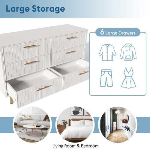 Modedeviceco Stylish White Sideboard Cabinet