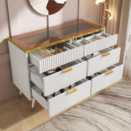 Luxury White Sideboard – 120 cm Wide Cabinet