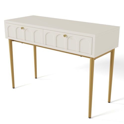 Modedevieco Modern Dressing Table – Cream White