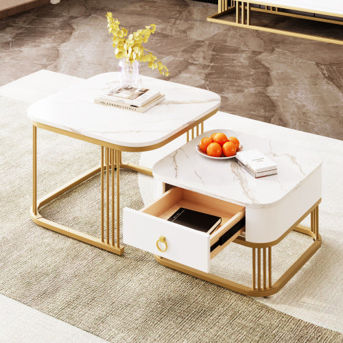 Modedevieco Elegant Coffee Table Pair