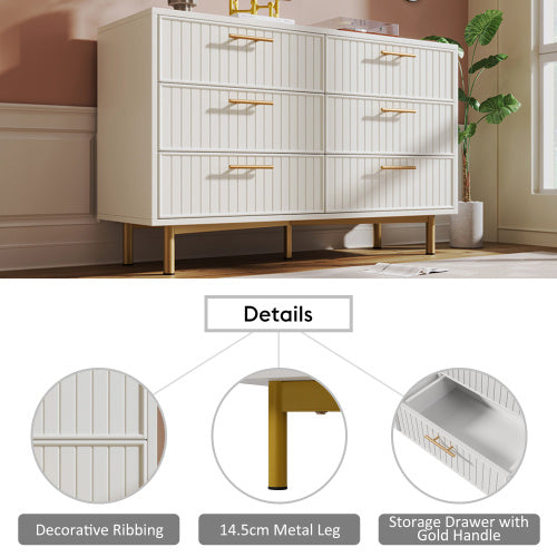 Modedeviceco Stylish White Sideboard Cabinet
