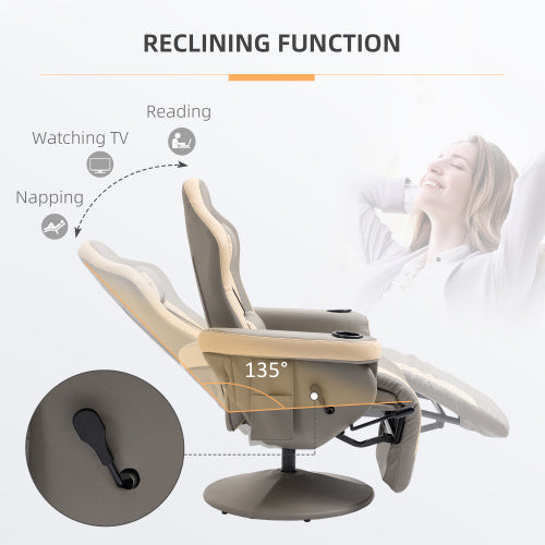 Executive Grey Recliner Armchair