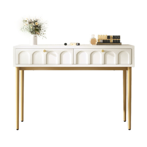 Modedevieco Modern Dressing Table – Cream White