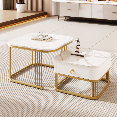Modedevieco Elegant Coffee Table Pair