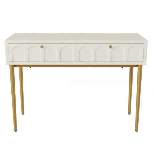 Modedevieco Modern Dressing Table – Cream White