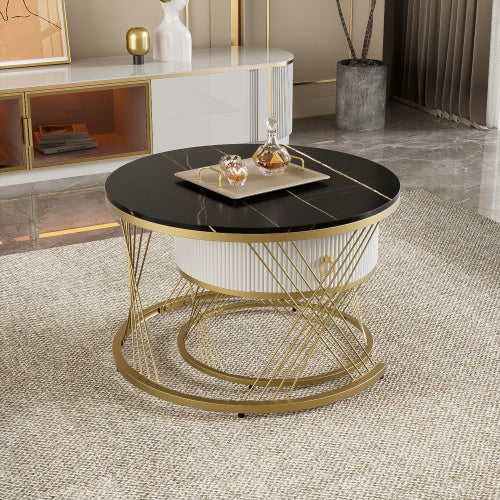 Modedevieco Nesting Coffee Table Set – Elegant Marble