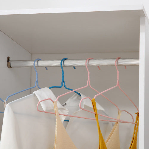 White Open Wardrobe with Wheels - White