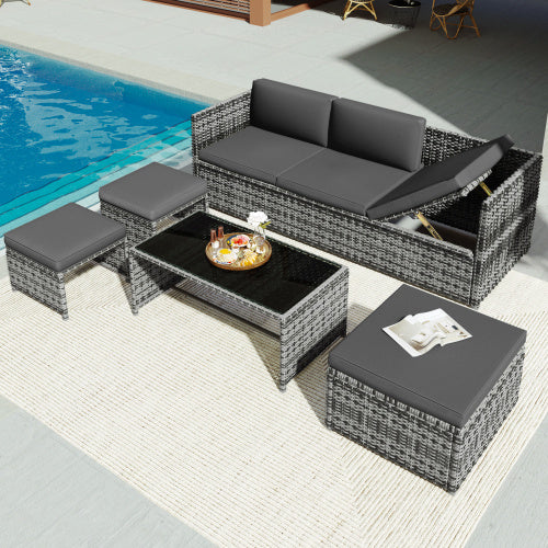 Lounge Set Rattan Garden Furniture Sofa