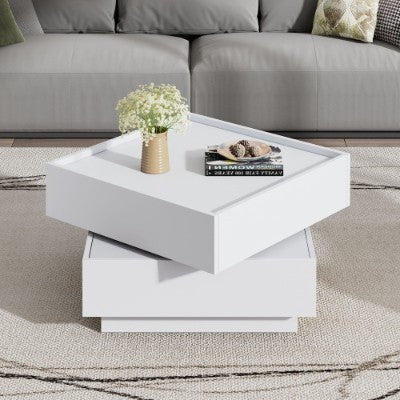 Square 360° Rotating Coffee Table