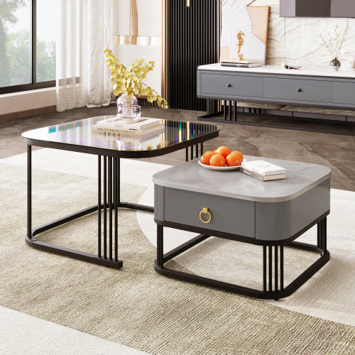 Modedevieco Elegant Coffee Table Pair