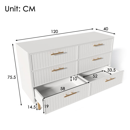 Modedeviceco Stylish White Sideboard Cabinet
