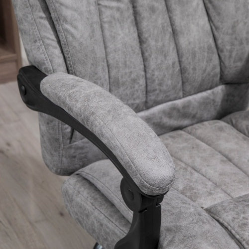 Grey Microfibre Home Office Chair