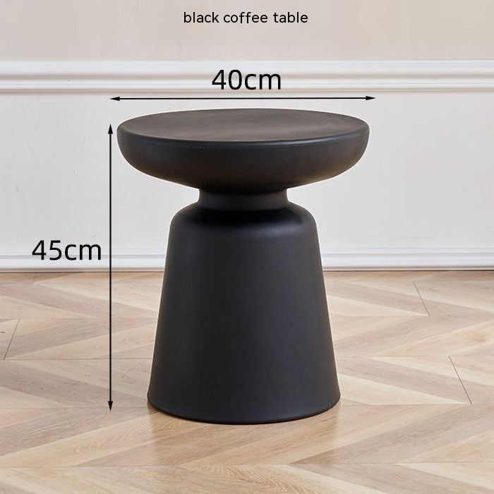 Mushroom-Style Stool & Side Table – Minimalist Plastic Design
