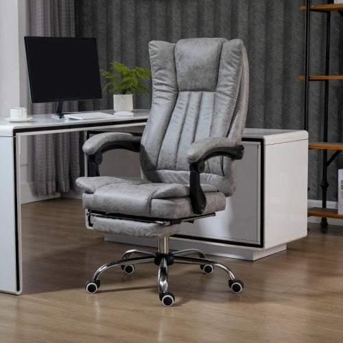 Grey Microfibre Home Office Chair
