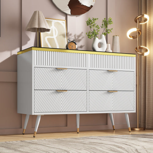 Luxury White Sideboard – 120 cm Wide Cabinet