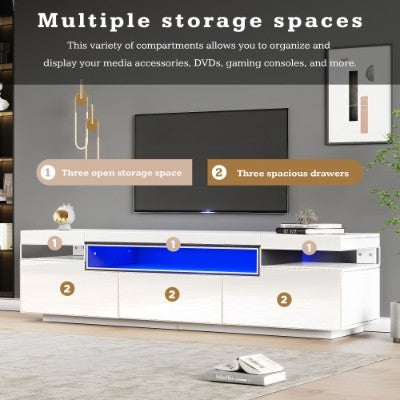 160cm TV Cabinet with Drawers and Storage