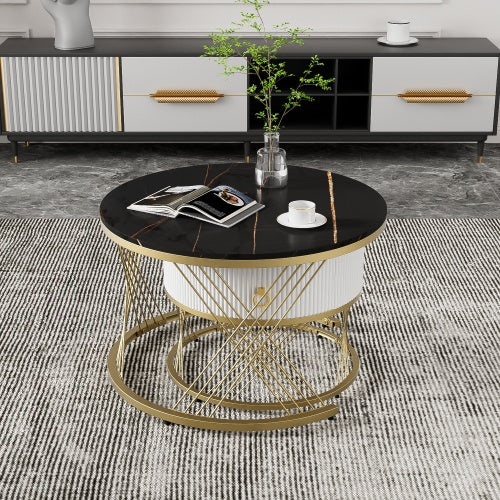Modedevieco Nesting Coffee Table Set – Elegant Marble