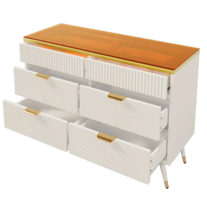 Luxury White Sideboard – 120 cm Wide Cabinet