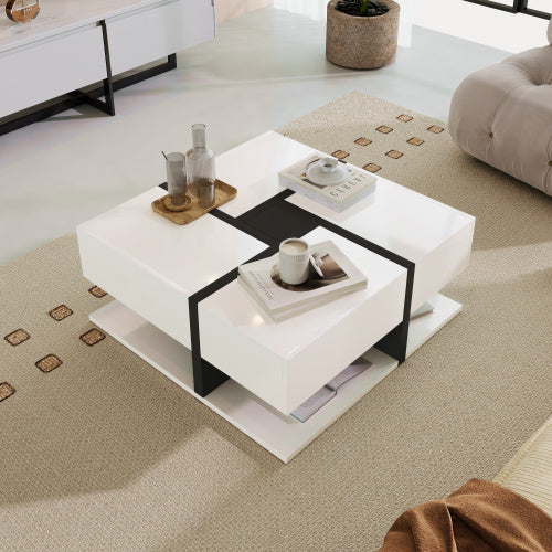 Stylish Square Coffee Table – Contemporary Design