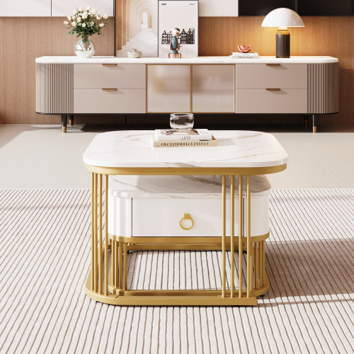 Modedevieco Elegant Coffee Table Pair