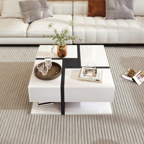 Stylish Square Coffee Table – Contemporary Design