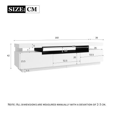 160cm TV Cabinet with Drawers and Storage